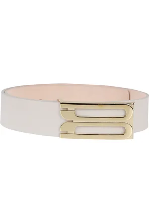 Victoria Beckham Tilbehør, Dame, Hvid, 90 CM, Læder, Belts