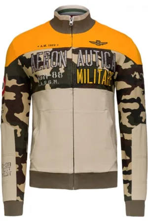 Aeronautica Militare Sweathshirts & Hoodies, Herre, Flerfarvet, 3XL, Bomuld, Zip-throughs