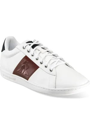 Le Coq Sportif Sko, Herre, Hvid, 42 EU, Læder, Casual Hvide Læder Sneakers med Gummisål