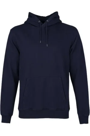 Colorful Standard Sweathshirts & Hoodies, Herre, Blå, M, Clic Hood