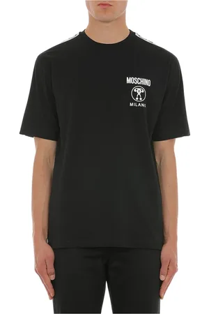 Moschino Top, Herre, Sort, S, Bomuld, Bomuld Jersey T-Shirt