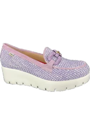 CallagHan Sko, Dame, Lilla, 41 EU, Uld, Mokkasin Sko 32111