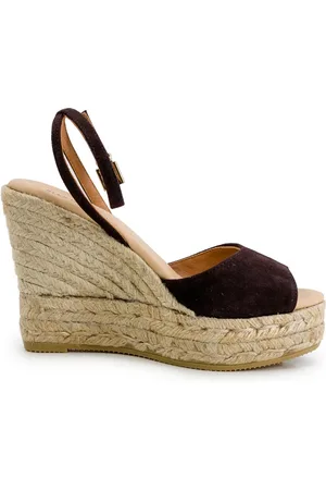 MANEBI Sko, Dame, Brun, 37 EU, Uld, Wedges
