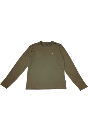 Napapijri Top, Herre, Grøn, XL, Bomuld, Long Sleeve Tops