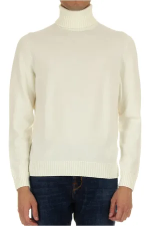 DRUMOHR Strik, Herre, , 2XL, Uld, Supersoft uld turtleneck sweater creme