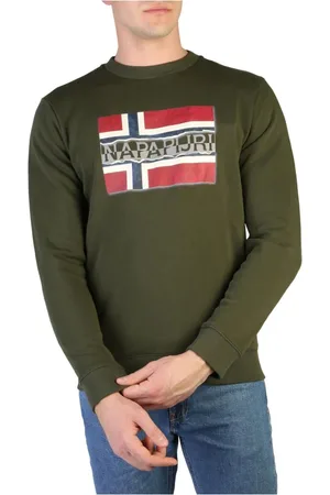 Napapijri Sweathshirts & Hoodies, Herre, Grøn, S, Bomuld, Hoodies