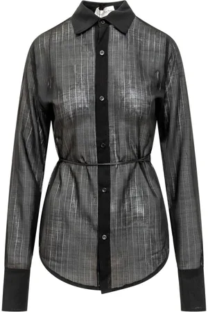 Ludovic De Saint Sernin Bluser & Skjorter, Dame, Sort, S, Slim Lacing Skjorte
