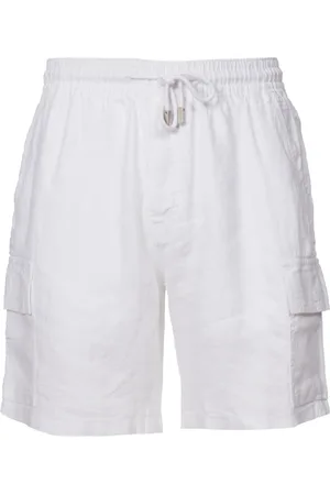 Vilebrequin Shorts, Herre, Hvid, XL, Linned, Linned Bay Bermuda Shorts