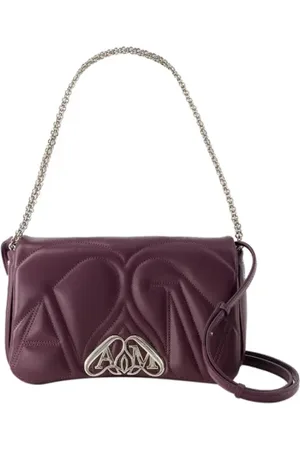 Alexander McQueen Taske, Dame, Lilla, ONE SIZE, Uld, Stof skuldertasker