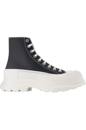 Alexander McQueen Sko, Dame, Sort, 37 1/2 EU, Læder, Læder sneakers