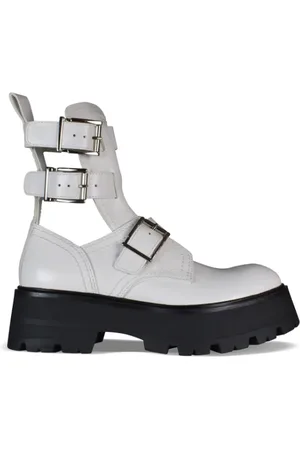 Alexander McQueen Sko, Dame, Hvid, 39 EU, Læder, Støvler