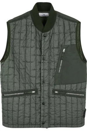 Stone Island Jakke, Herre, Grøn, S, Nylon, Vests