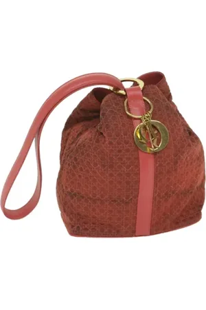 Dior Pre-owned, Dame, Rød, ONE SIZE, Nylon, Pre-owned nylon dior-tasker
