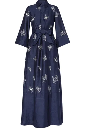 Erdem Kjole, Dame, Blå, XS, Bomuld, Dresses