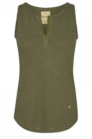 Mos Mosh Top, Dame, Grøn, M, Bomuld, Troy Tank Top