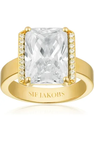 Sif Jakobs Tilbehør, Dame, Gul, 58 MM, Uld, Ring Roccanova