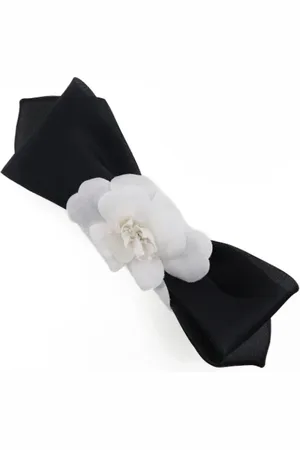 CHANEL Pre-owned, Dame, Sort, ONE SIZE, Bomuld, Pre-owned Bomuld hrspaender