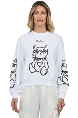 DISCLAIMER Sweathshirts & Hoodies, Dame, Hvid, L, Uld, Sweatshirts