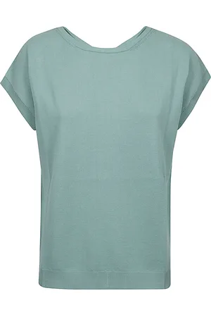 KANGRA CASHMERE Bluser & Skjorter, Dame, Blå, XS, Bomuld, T-shirts