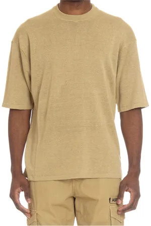 Roberto Collina Top, Herre, Gul, M, Uld, T-shirts