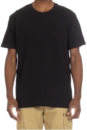 DEPARTMENT FIVE Top, Herre, Sort, S, Bomuld, Sort Bomuld T-shirt med Logo