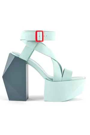 united nude Sko, Dame, Grøn, 40 EU, Læder, Højhælede sandaler