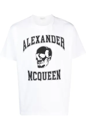 Alexander McQueen Top, Herre, Hvid, L, Bomuld, T-shirts