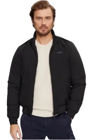 Aeronautica Militare Jakke, Herre, Sort, XL, Uld, Quiltet Puffer Jakke