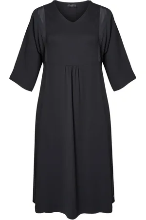 Pont Neuf Kjole, Dame, Sort, 3XL, Læder, PNElis Dresses