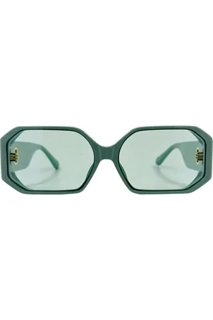 Linda Farrow Tilbehør, Dame, Blå, ONE SIZE, Bailey Solbriller - Aqua, Unik Stil