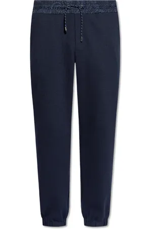 Etro Bukser, Herre, Blå, L, Bomuld, Sweatpants med logo