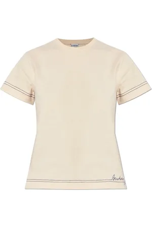 Burberry Top, Dame, , 2XS, Bomuld, T-shirt med logo