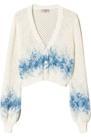 Twin-Set Strik, Dame, Flerfarvet, S, Bomuld, Cardigans