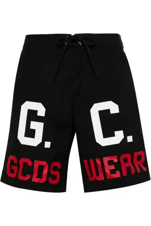 GCDS Badetøj, Herre, Sort, L, Uld, Casual Shorts