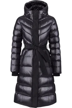 Mackage Frakke, Dame, Sort, M, Uld, Lang Sort Dunjakke Coralia