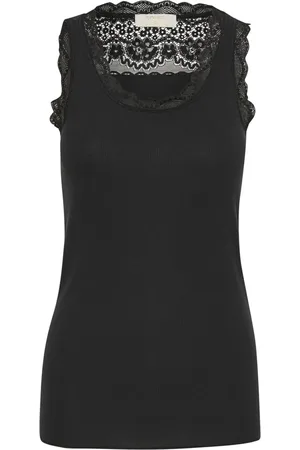 Cream Top, Dame, Sort, S, Uld, Vanessa Top Toppe T-shirts 10602820 Pitch