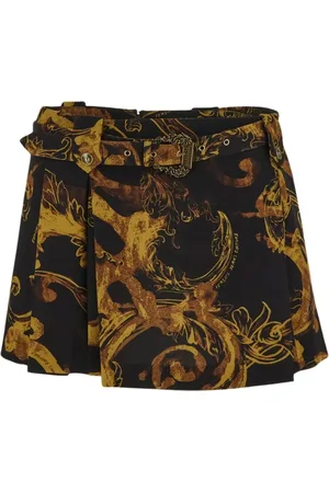 VERSACE Nederdel, Dame, Flerfarvet, XS, Polyester, Short Skirts