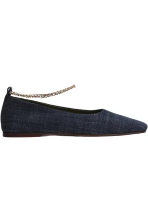 Maria Luca Sko, Dame, Blå, 40 EU, Denim, Ballerinas