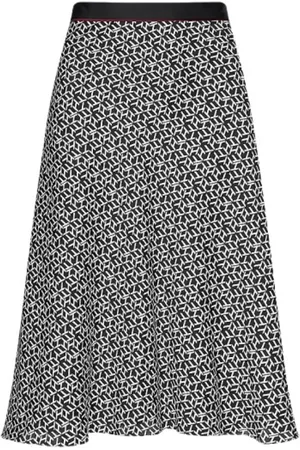 Tommy Hilfiger Nederdel, Dame, Flerfarvet, XS, Uld, Midi Skirts