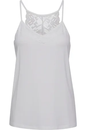 Cream Top, Dame, Hvid, XL, Uld, Crtrulla Jersey Top Toppe T-shirts 10610677 Snow