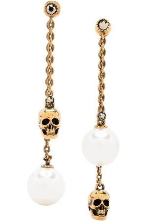 Alexander McQueen Tilbehør, Dame, Gul, ONE SIZE, Uld, Earrings