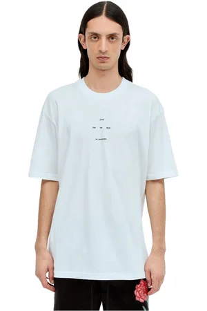 SONG FOR THE MUTE Top, Herre, Hvid, S, Bomuld, T-shirts