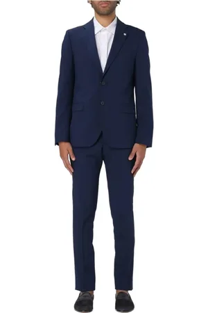 Manuel Ritz Jakkesæt, Herre, Blå, L, Uld, Dresses