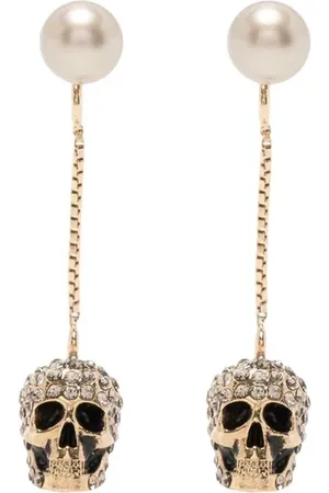 Alexander McQueen Tilbehør, Dame, Gul, ONE SIZE, Uld, Earrings