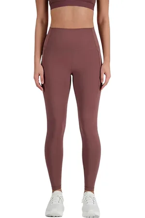 New Balance Bukser, Dame, Brun, XS, Polyester, Leggings