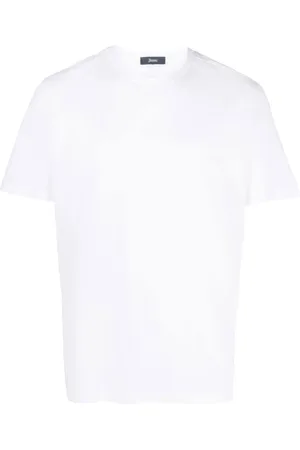 HERNO Top, Herre, Hvid, S, Bomuld, Hvide T-shirts og Polos