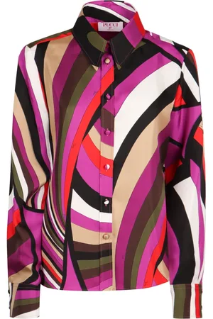 Emilio Pucci Bluser & Skjorter, Dame, Flerfarvet, 2XS, Blouses Bluser