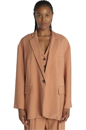 Vanessa Bruno Jakke, Dame, Brun, L, Polyester, Blazers