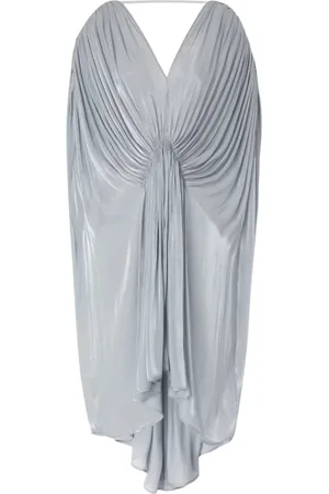 GENNY Kjole, Dame, Grå, XS, Uld, Midi Dresses