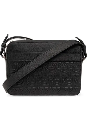 Salvatore Ferragamo Taske, Herre, Sort, ONE SIZE, Uld, Tra Skuldertaske